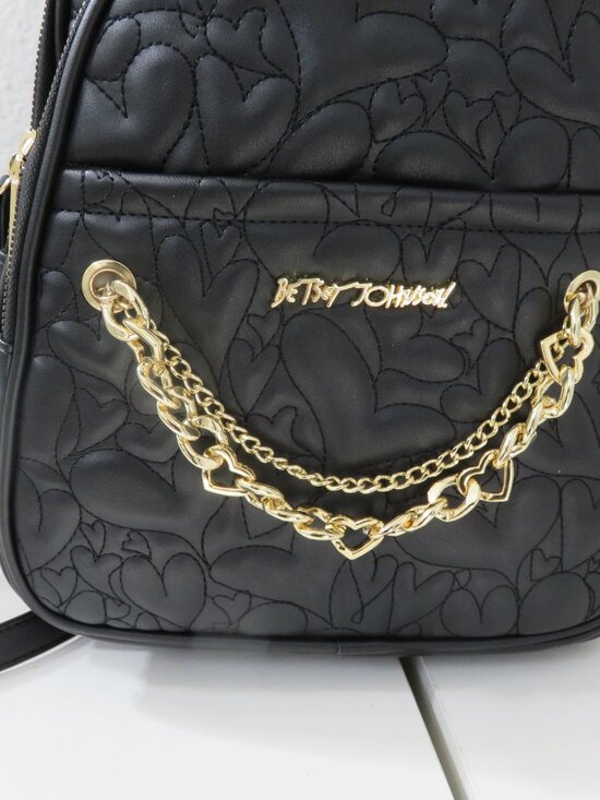 Betsey Johnson Black Backpack, main image 4